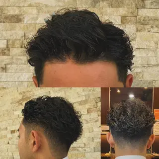 ミディアム 北川 竜也のヘアスタイル