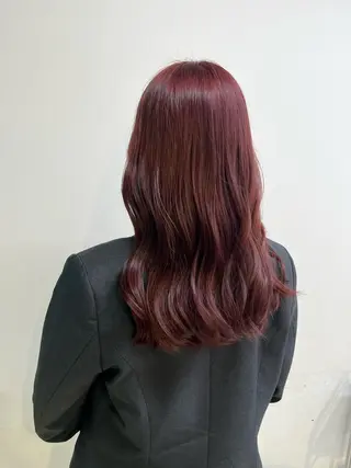 ロング カラー ヘアアレンジ 🇰🇷韓流暖色ヘア 🍒saaya🍒のヘアスタイル