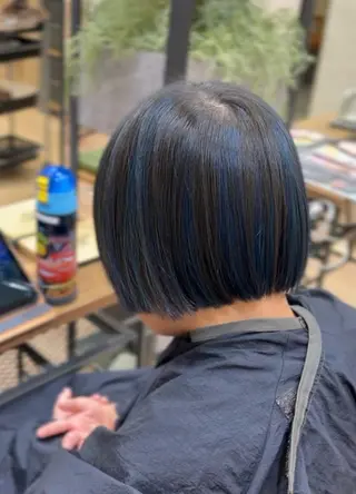 カラー メンズ キッズ 山口 玖瑠美のヘアスタイル