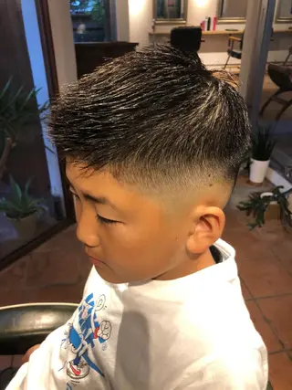 ショート メンズ キッズ 冨士川 英樹のヘアスタイル