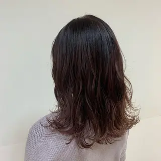セミロング カラー ヘアアレンジ 【Sweep】おじま のぞみのヘアスタイル