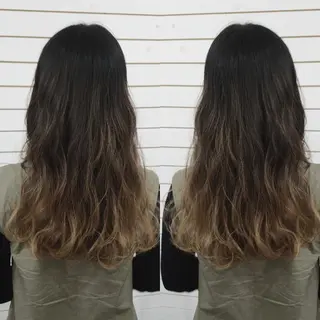 セミロング カラー 今中 小百合のヘアスタイル