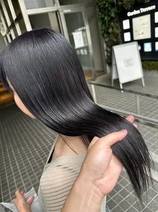 セミロング カラー パーマ デザインカラー🎨 下北沢 / 磯部のヘアスタイル