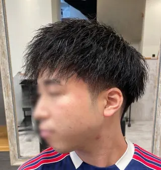 ショート パーマ メンズ mens salon magic関目店所属・🌟30代~50代の お客様も大歓迎/竹井のヘアスタイル