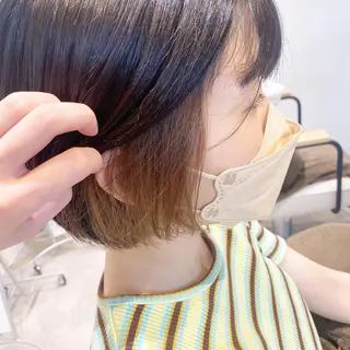 カラー 南上 野々佳のヘアスタイル