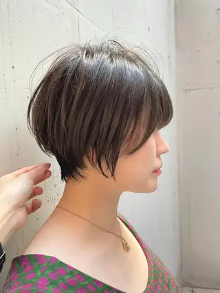 ショート カラー ショート/ボブ/ メンズ/縮毛矯正のヘアスタイル