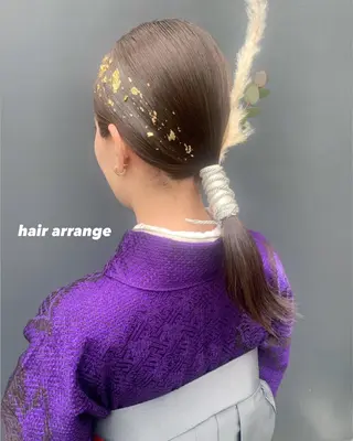 ミディアム ヘアアレンジ 🌟アレンジが似合う カラー🌟Rumiのヘアスタイル