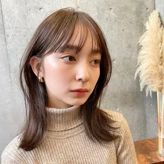 ミディアム カラー 内野 龍海 / レイヤーカットのヘアスタイル