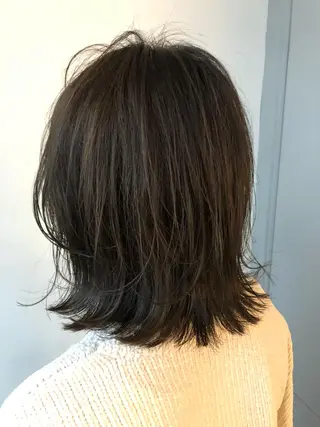 ミディアム カラー レイヤーカット✂️ 横浜No1♡下鳥翔子のヘアスタイル