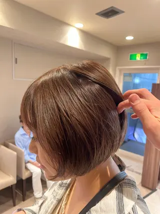 ショート カラー dogstar小林諒 パーマ/レイヤーのヘアスタイル