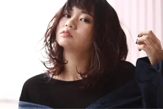 ミディアム カラー 髪質改善・縮毛矯正/ 下村陽平のヘアスタイル