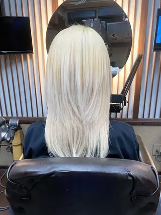 セミロング カラー 寺島 希乃佳のヘアスタイル