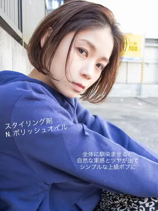 ショート カラー gite カワムラナオキのヘアスタイル
