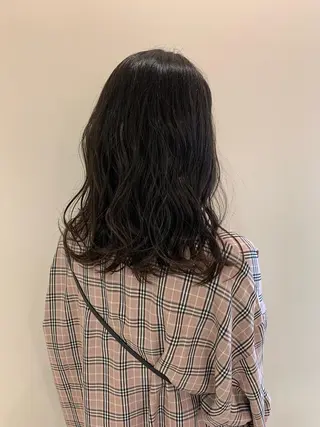 ミディアム 顔まわりカット✄ ベージュカラー🧸のヘアスタイル