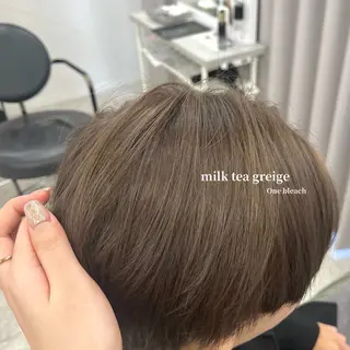 ショート カラー 柔らかオリーブ🌿 HIMARI🌻のヘアスタイル
