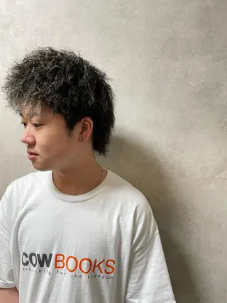 パーマ メンズ 松坂 祐斗のヘアスタイル