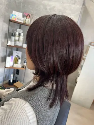 ミディアム ヤマモト ヒロミのヘアスタイル
