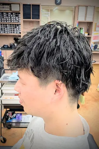 ショート パーマ 理容プラージュ燕三条 福井のヘアスタイル