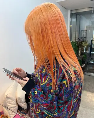 セミロング カラー パーマ ヘアアレンジ 【池袋/スパイキー ショート】ⓝⓘⓜⓤのヘアスタイル