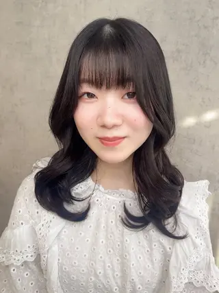 ミディアム KAEDE🎀 縮毛矯正＆パーマ特化のヘアスタイル
