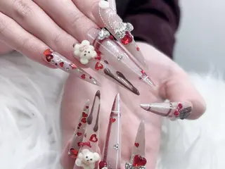 ネイル MoMoA Nail ネイル長さ出し専門店のネイルデザイン