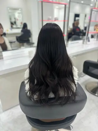 ロング まろっと艶感ブラウン ベージュ🤍まなかのヘアスタイル