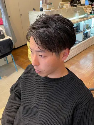 ショート パーマ メンズ 西大島美容師 渡部仁太のヘアスタイル