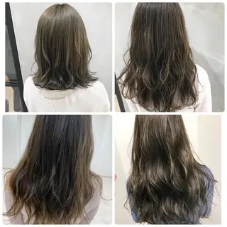 セミロング カット講師 久保匠のヘアスタイル