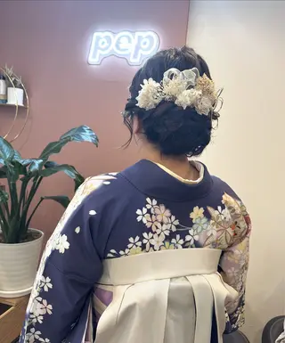 ミディアム ヘアアレンジ pep natsumiのヘアスタイル