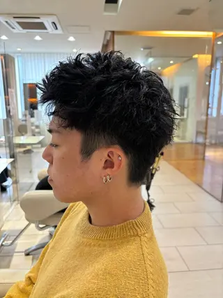 ショート パーマ メンズ AUBE HAIR camelia　枚方店所属・メンズパーマ/ メンズカット/渡邊亘のヘアスタイル