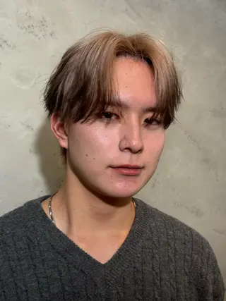 カラー メンズ たける/韓国へア /ダウンパーマのヘアスタイル