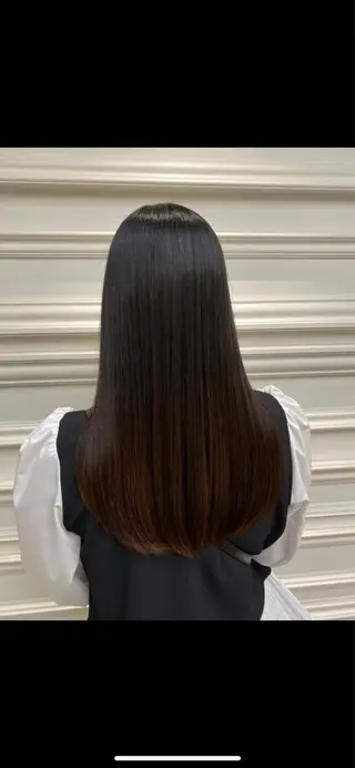 ロング 髪質改善イノアカラー 富澤ショウタのヘアスタイル