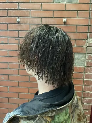 ミディアム パーマ メンズ 【柏メンズパーマ職人 】店長　KAZUMAのヘアスタイル
