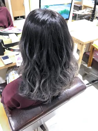 セミロング カラー パーマ ヘアアレンジ メンズ キッズ ネイル マツエク・マツパ バレイヤージュ/ 髪質改善/渡邉悟🌱のヘアスタイル