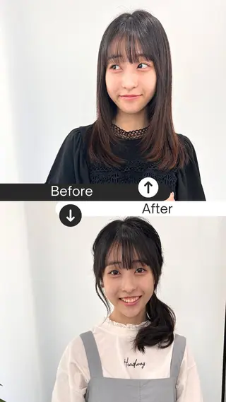 ミディアム Endearing 銀座/レイヤーカットのヘアスタイル