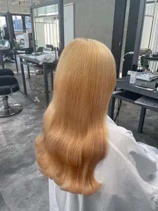 セミロング ブリーチカラー特化 ✨️永井諒のヘアスタイル
