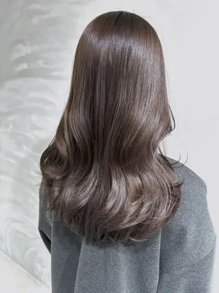 セミロング カラー 顔まわり特化🫧大人 垢抜け💓SHIONのヘアスタイル