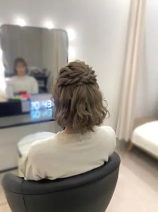 ショート ヘアアレンジ Mikazuki オーナーTeradaのマツエク・マツパデザイン