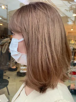 セミロング カラー 🌸スタイリスト 山浦美恵のヘアスタイル