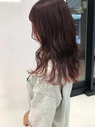 ロング カラー 相川 愛実のヘアスタイル
