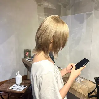 ショート カラー 🌿‬ナチュラル/パ ーマヘア/蒼真🍃のヘアスタイル