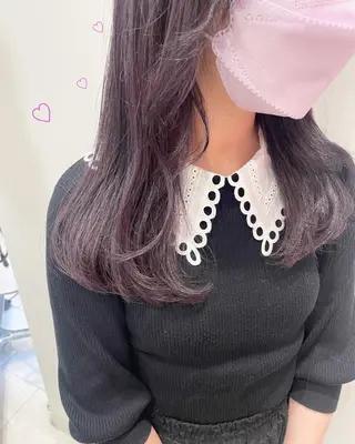 セミロング カラー 新宿駅近♡個室 ♡関口三都季🌜のヘアスタイル