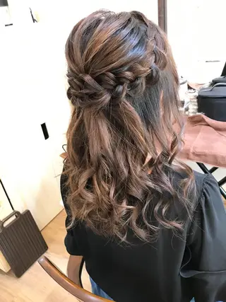 ミディアム ヘアアレンジ 早朝✨ヘアセット 着付け/清水玲歌のヘアスタイル