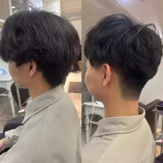 メンズ 頭から整える美容師 松田のヘアスタイル