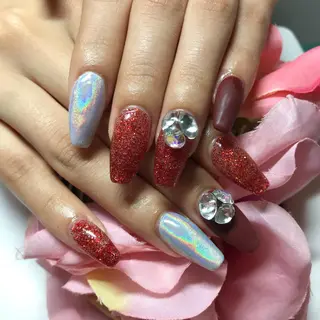 ミディアム ネイル 《LB》ラブリエ Nail&eyeのマツエク・マツパデザイン