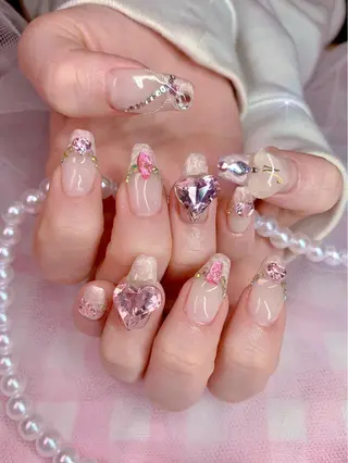 ネイル 3Dアートネイル💗 都築レナのネイルデザイン