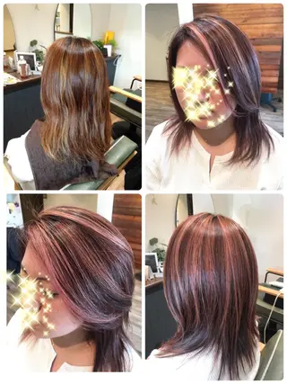 セミロング カラー Ray hair 春日部のヘアスタイル