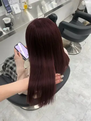 ロング カラー ヘアアレンジ 🫧🎀うる艶暖色 🏹Nanako🎀のヘアスタイル
