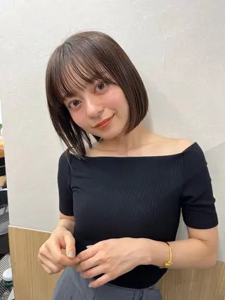 ショート レイヤー/縮毛矯正 /新宿/佐藤巧己✨のヘアスタイル