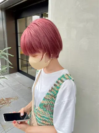 ショート カラー mizuki /メンズカット募集のヘアスタイル